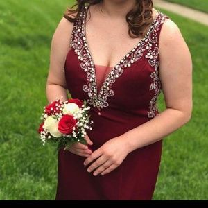 Beautiful Wine Red Formal dress
